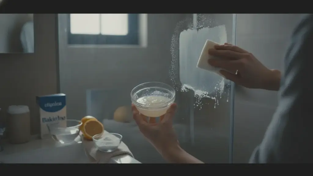 Du calcaire sur la vitre de votre douche ? Trois ingrédients du placard font des merveilles
