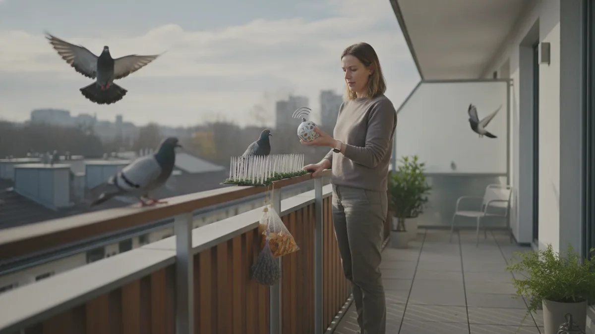 Comment éloigner définitivement les pigeons de votre balcon et terrasse